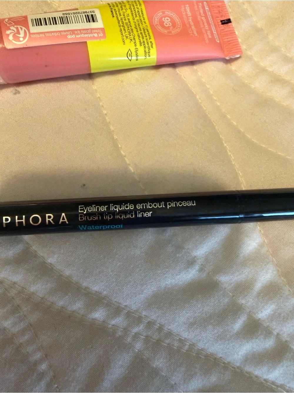 Sephora Glaze Balm Lip Gloss in Pink – Hydrating Sheer Tint and Eyeliner